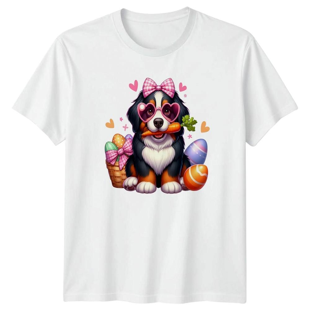 Cute Bernese Mountain Dog Puppy Wearing Unisexs TShirt Bernese Mountain Dog S