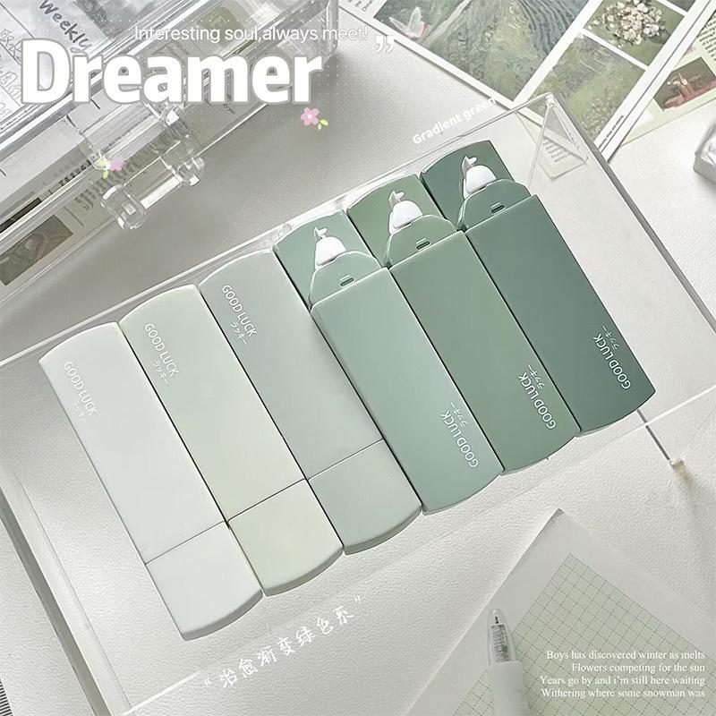 

6pcs Large Capacity Gradient Correction Tape - Smooth, Portable School Supplies, Cute Ins Style, Portable Correction tape