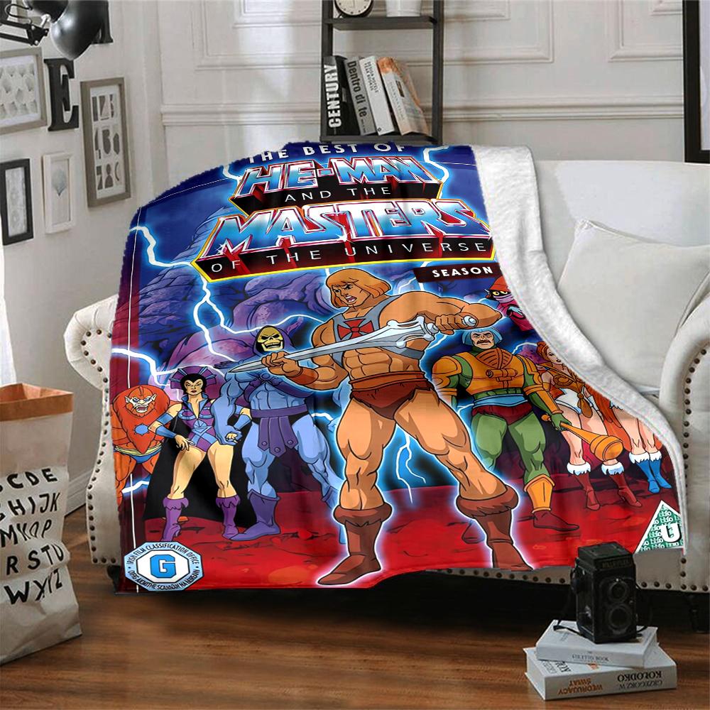 1Pc Heman Masters Universe Season One Blanket Soft And Comfortable Casual Warm Camping Travel Christmas Halloween Xmas Gift M928112