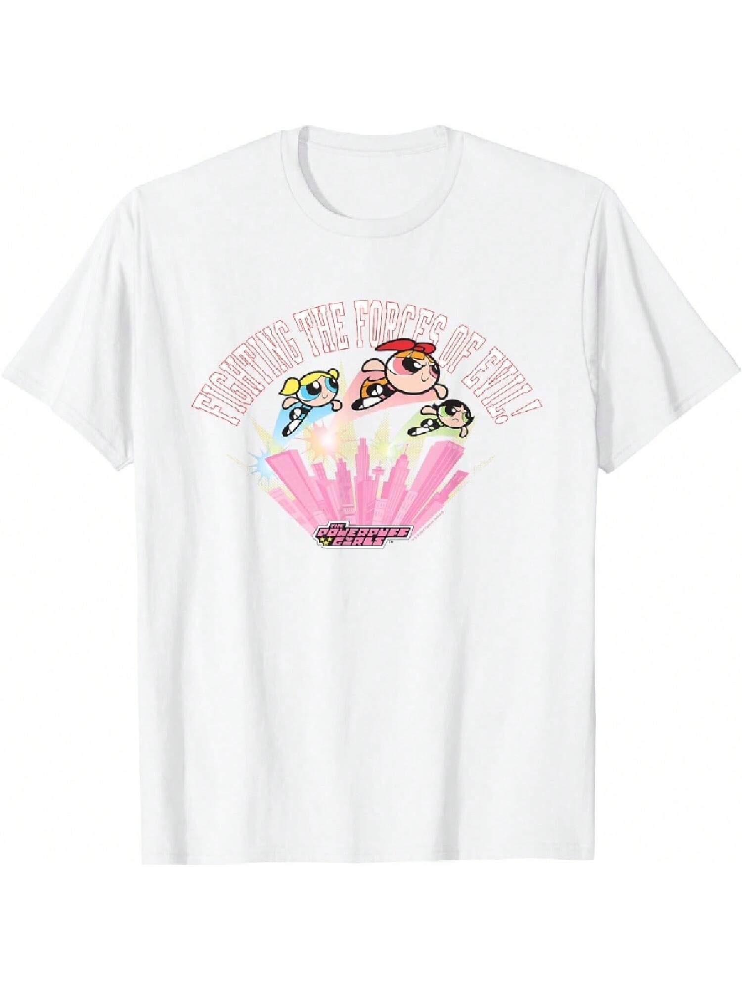 Powerpuff Girls Fighting The Forces Of Evil! T-Shirt S разноцветный