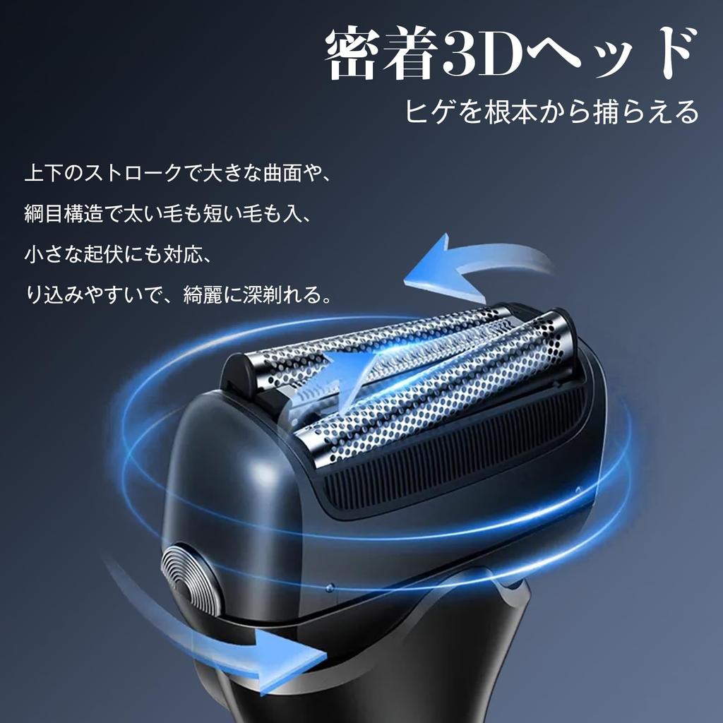 for Electric Reciprocating Shaver for a Close Includes 2 Replacement Suitable for Shaving in the IPX6 USB LED Trimmer Day or Birthday Gift for