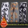Heren Elastische Warme Basislaag Broek voor Herfst & Winter - Tieners & Studenten, Met Pluche, Dunne Stijl