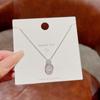 Minority Design Smart Necklace Feminine Simplicity Inlaid Zircon Pendant Clavicle Chain Geometric Neck Chain Jewelry