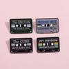 New Creative Style Radio Letter Tape Brooch Cartoon Music Theme Series Alloy Accessory Badge