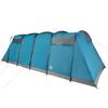 Tunnel Family Tent for 10 Persons Blue Waterproof