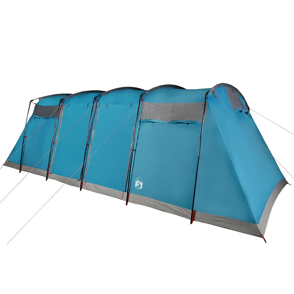 Tunnel Family Tent for 10 Persons Blue Waterproof