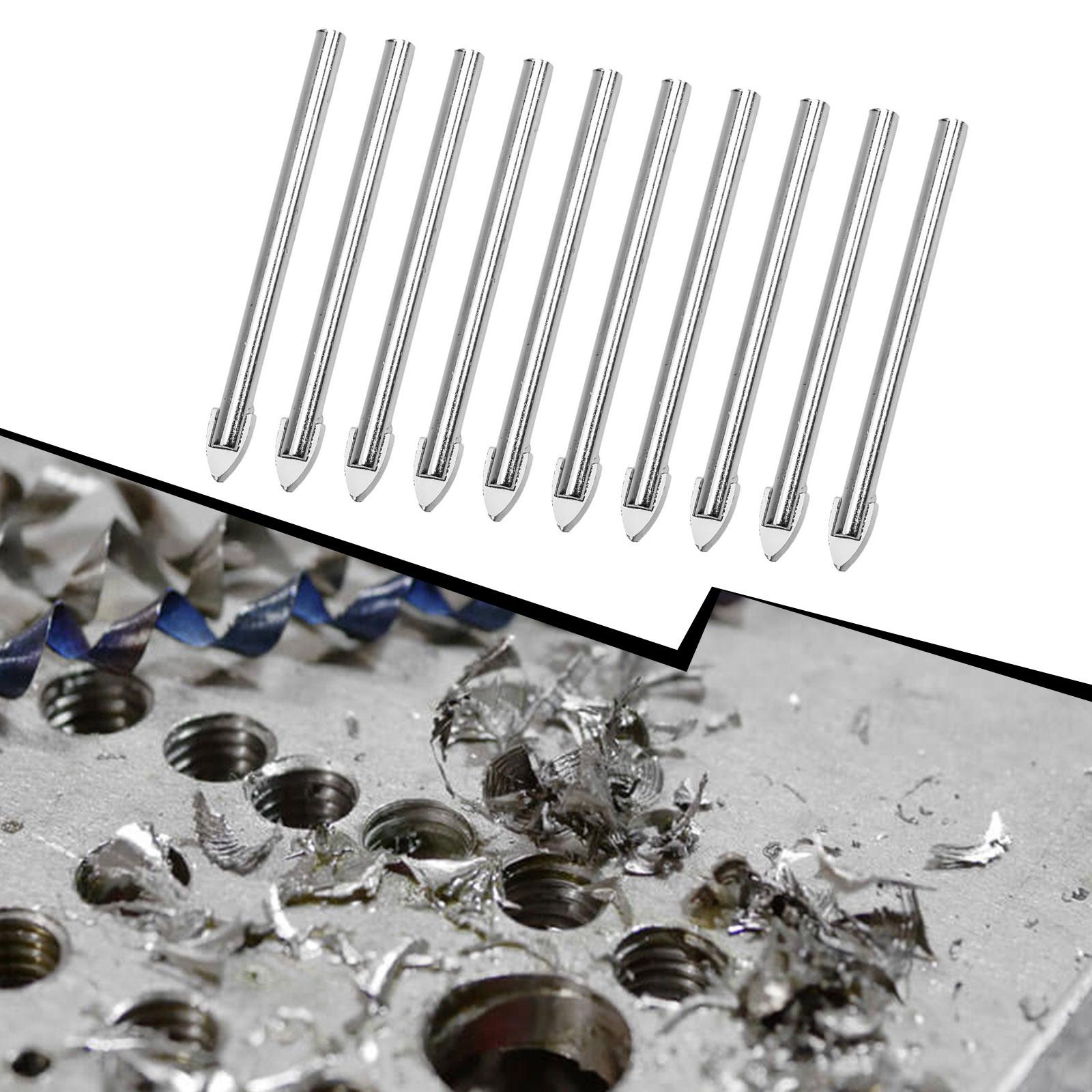 

Сверло 10 шт. Сверла по стеклу и керамической плитке, головка сверла из карбида вольфрама