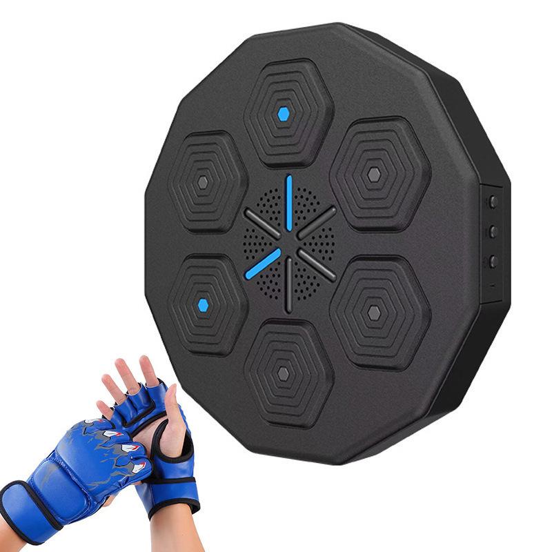 Smart Boxing Trainer Wall-Mounted Electronic Light Target with Music for Home Fitness Reaction Training