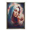 Blue Care: Mary With Baby Jesus Heavenly Protection: Mary With Baby Jesus, 50X70 Cm, Unframed, Premium Canvas On Stretcher