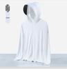 UPF50+ Women's Black Glue Brim Ice Silk Sun Protection Jacket - Breathable Anti-UV Summer Windbreaker.