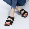 Fashion 2024 Fashion Outdoor Multicolor Cork Sandals Women Flip Flops Unisex Mixed Color Slippers Shoes Women Beach Sandals Size 42 43