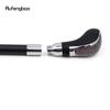 Black Leather Red Dot Silver Walking Cane Fashion Decorative Walking Stick Gentleman Elegant Cosplay Cane Crosier 92cm