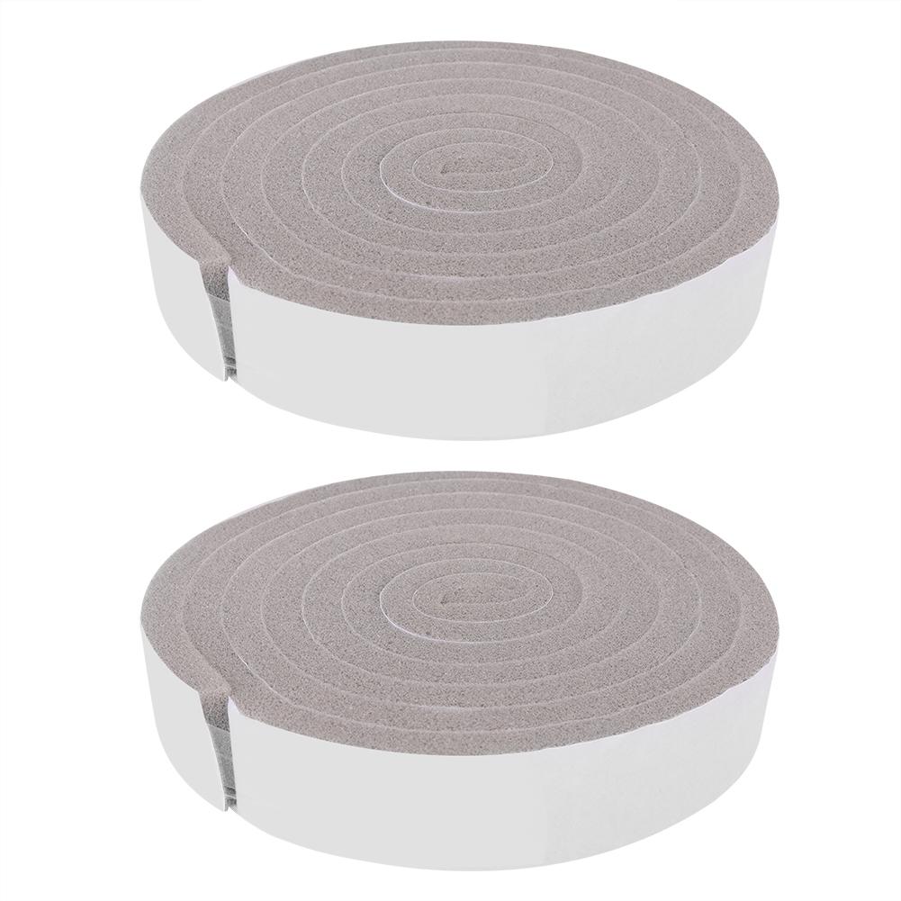 

2pcs Door Window Sponge Foam Draught Excluder Weather Seal Strip Insulation Tape