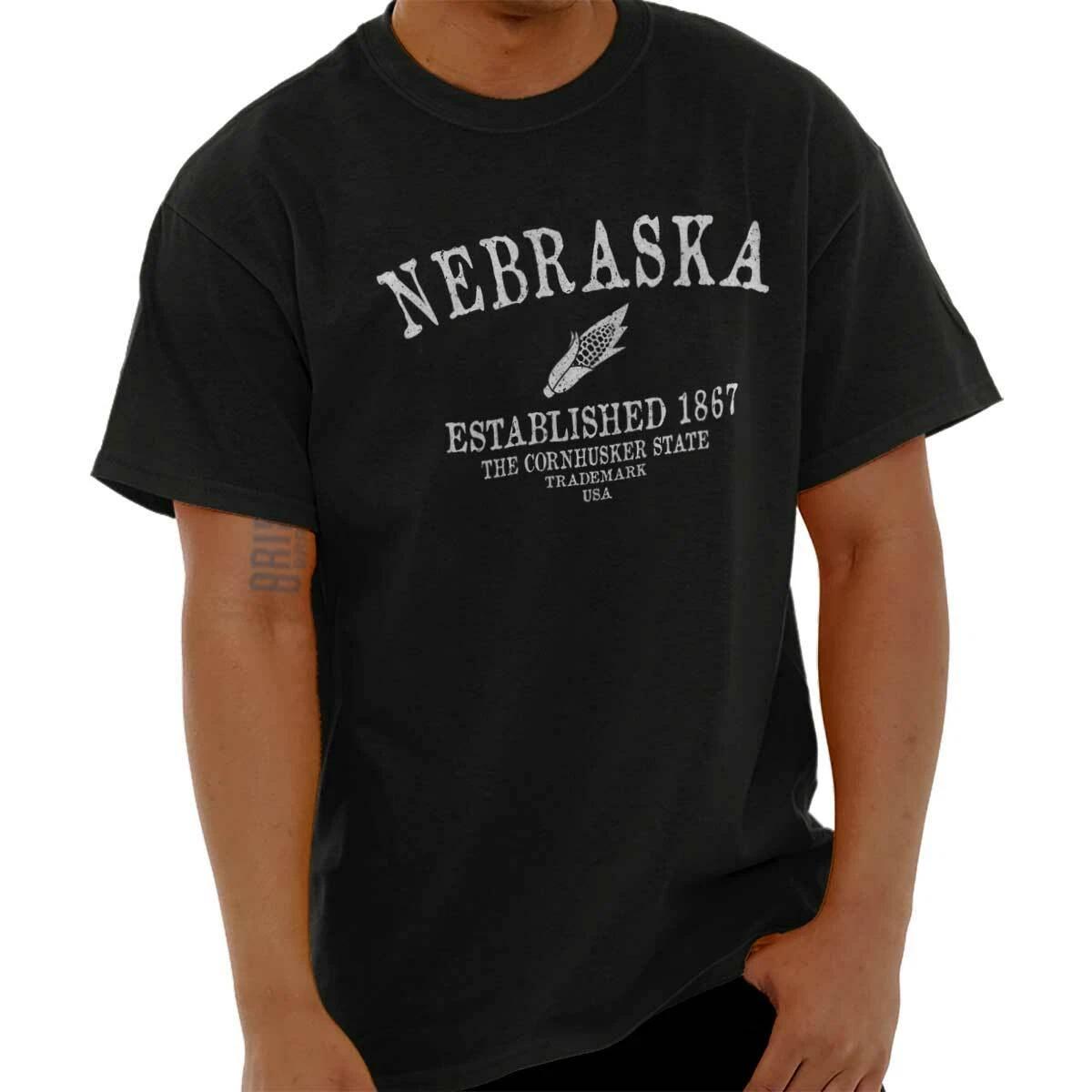Nebraska The Cornhusker State Cob EST 867 Womens or Mens Crewneck T Shirt Tee S