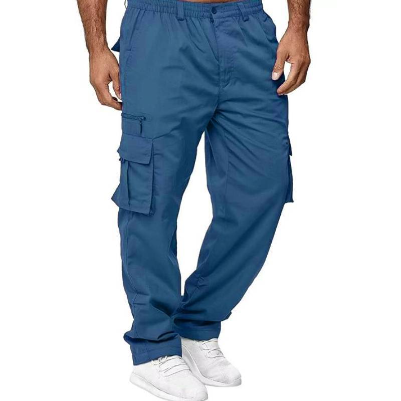 Tactical Pants Mens Cargo Work Pants With Multiple Pockets Durable Polyester For Outdoor Hiking
