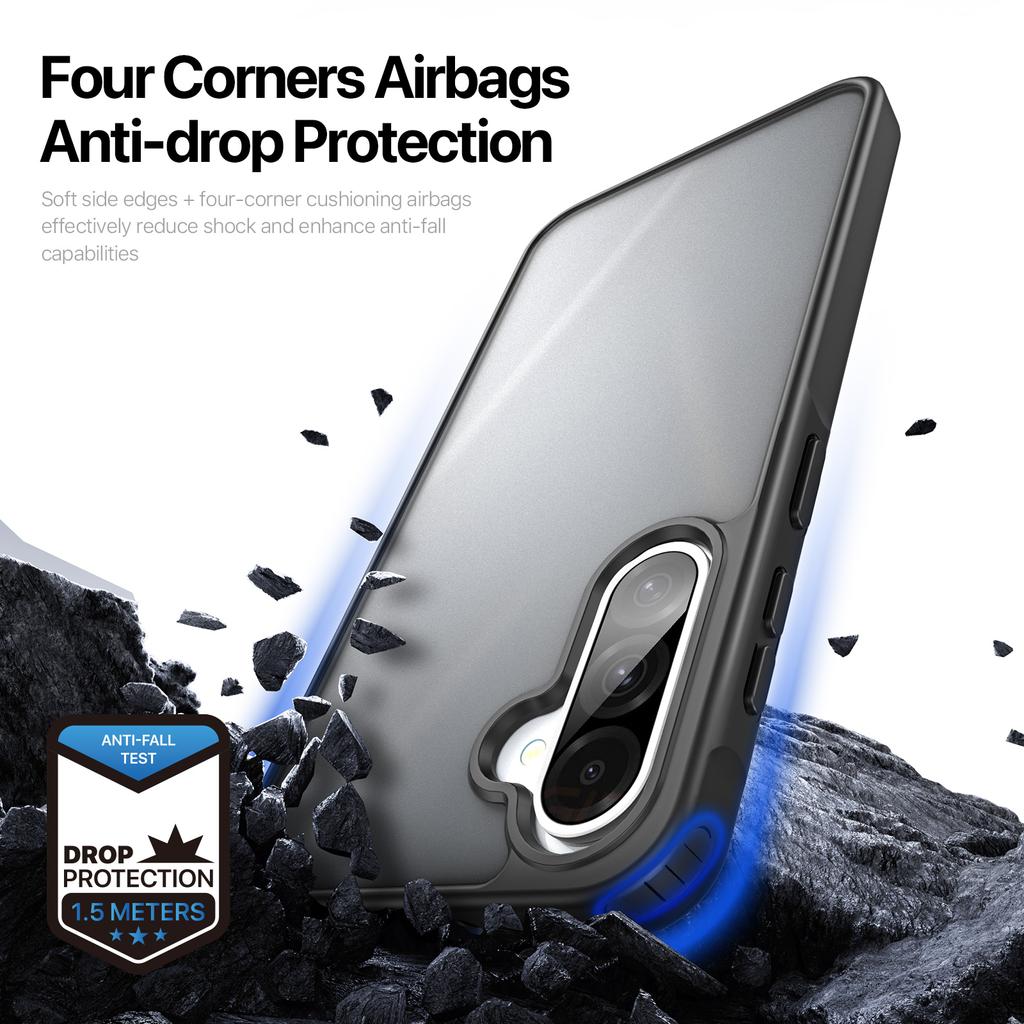 For Samsung Galaxy A56 5G/A36 5G Case DUX DUCIS Yind Series Matte Anti-Fingerprint TPU+PC Phone Back Cover