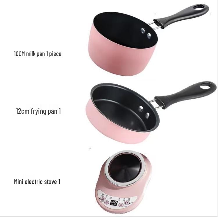 Urocza Mini Patelnia Nieprzywierająca: Wszechstronne Naczynia Kuchenne dla Jedzenia dla Niemowląt i Omletów ze Osłoną Przeciw Pryskaniu.