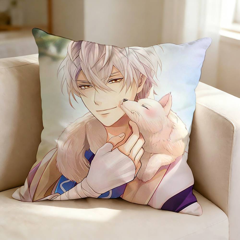 Otomestyle Mobile Game FFood FFantasy Pillow Case Square DoubleSided Sofa Cushion Cover Bedroom Bedside Pillow