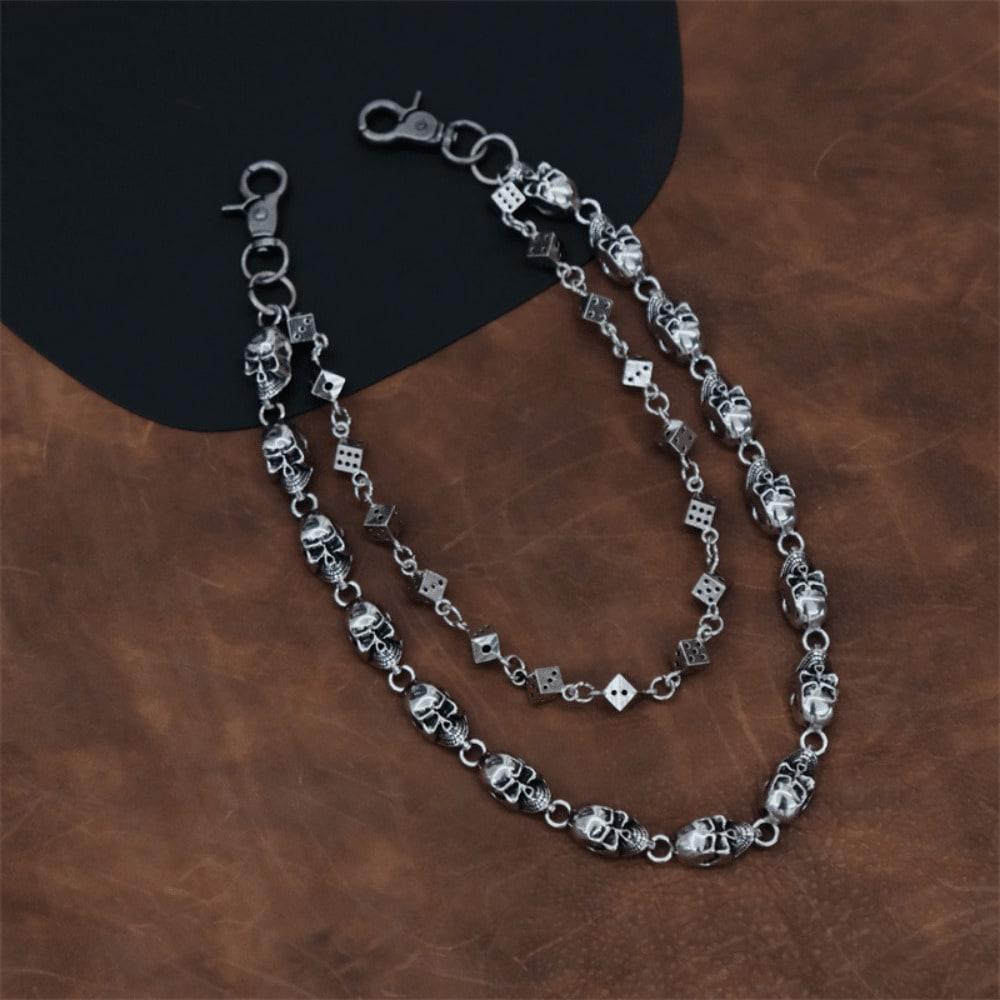 Jeans Chain Hip Hop European and American Punk Waist Chain Double Layer Accessories
