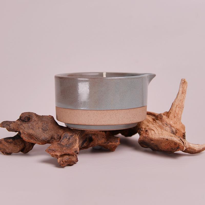 Low Temperature Candle Rough Pottery Incense Wax Cup Household Ceramic Scented Candle Aromatherapy