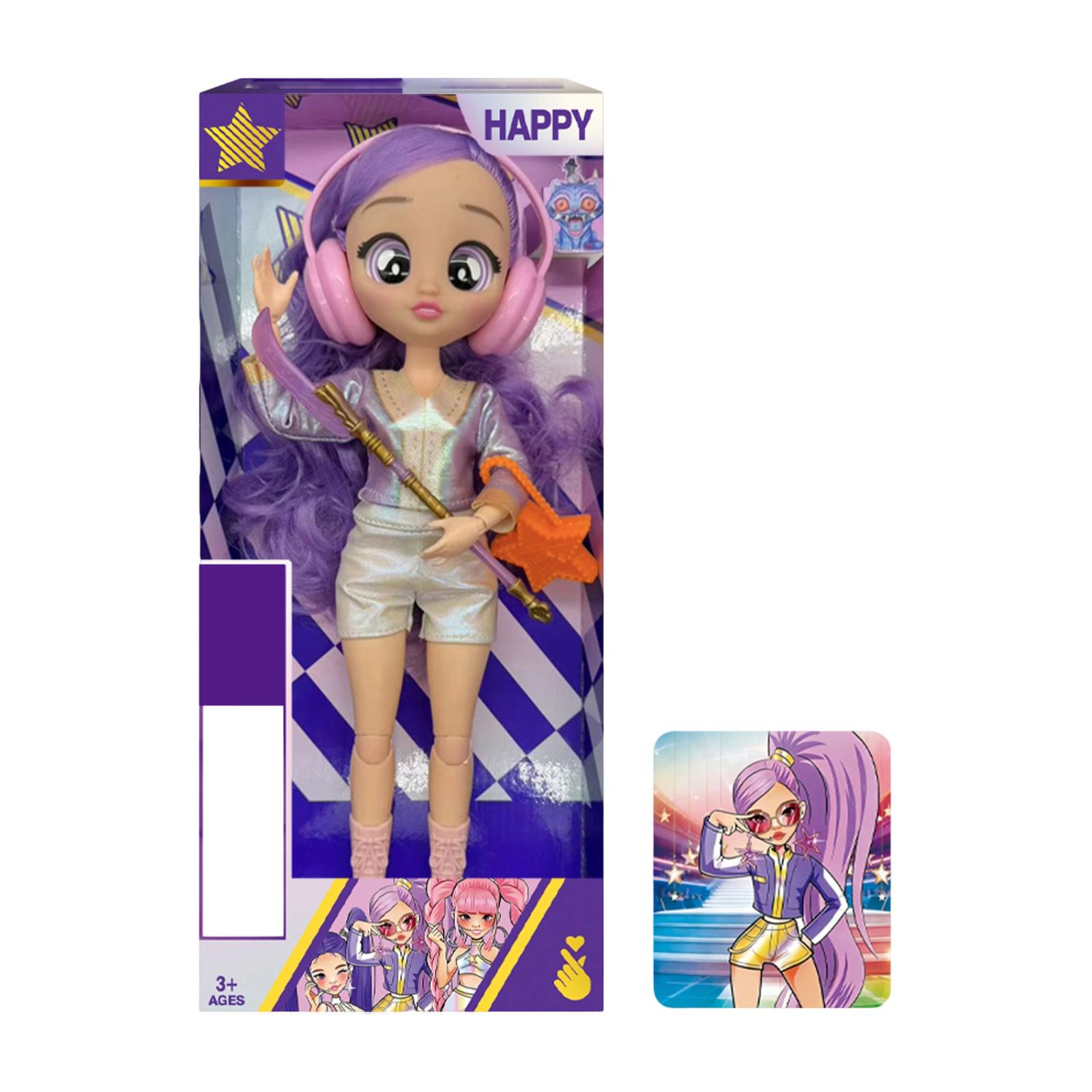 

10-дюймовая кукла-девушка из группы K-pop, модная, с 5D-очками (Стандартная версия) One Size