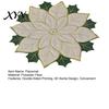 Seasonal Tableware for Kitchen Christmas Floral Leaf Placemat Dining Table, Decorative Polyester Fabric Table Reusable Linens Mats with Festive Leaves