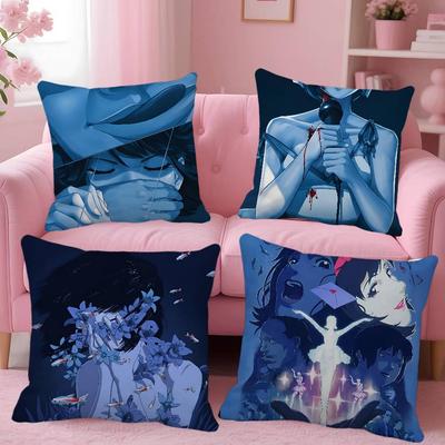 Japan Anime Perfect Blue Pillow Case Square Pillow Bedroom Sofa Leisure Comfort Cushion Home Decoration