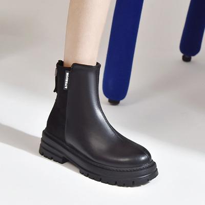 Büyük Kısa Çizmeler 2023 Sonbahar/Kış Yeni Kalın Taban Moda Çok Yönlü Kadın Çizme