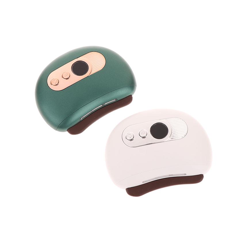 Usb Electric Guasha Massager Stone Heating Vibration Scraping Board Neck Back Massage Face Skin Gua Sha Facial Lifting Tools