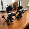 Vintage Style Dragon Shaped Pen Holder 3D Printed Dragon Stationery Storage  Desktop Decor