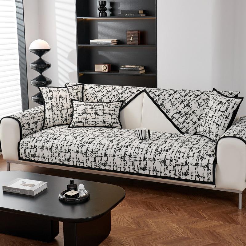New Sofa Cushion for All Seasons, Summer Chenille Light Luxury High-end Leather Sofa Cover