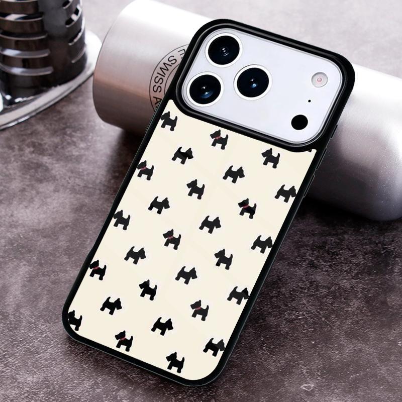Westie Scottie Scottish Terrier Phone Case For iPhone 17,16e,15,14,13,12,11,Mini,Pro,MAX soft Silicone Cover
