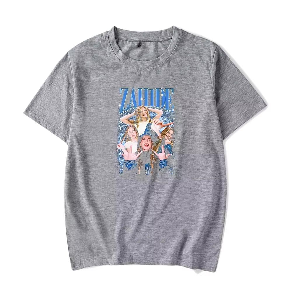 Women and Men Cotton Zahide Short Sleeve T-shirts Merch Tee Men Women Crewneck Fashion T-shirt Unisex Y2k SummerTops