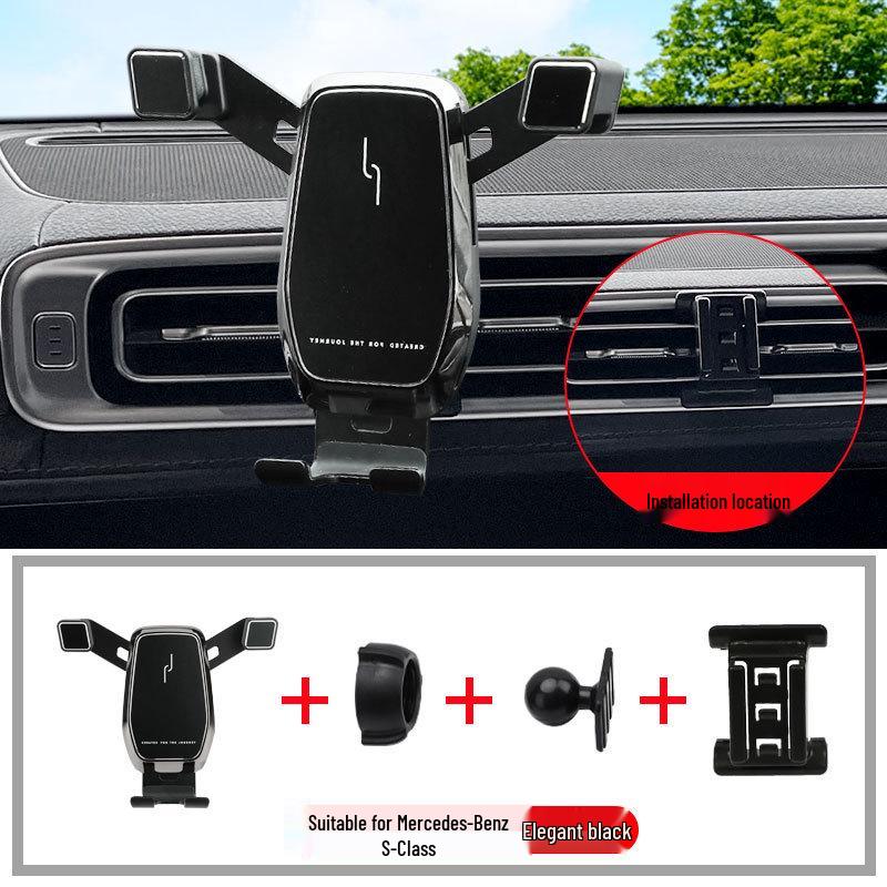 Mercedes S 21-22 Facelift Bezprzewodowy Uchwyt na Telefon z Ładowaniem i Nawigacją.