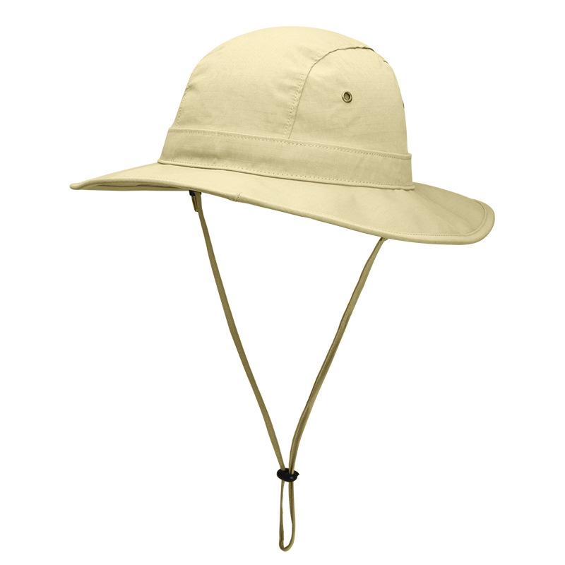 

Летняя новая шляпа с большими полями, дышащая, мужская, для альпинизма, с большими полями, для рыбалки, с защитой от солнца, велосипедная шляпа, женская шляпа-ведро M（56-58cm）