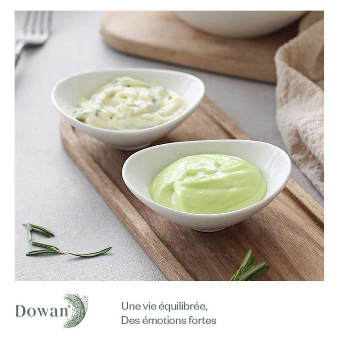 Saucenschalen - DOWAN - 8er-Pack - Keramik - 89 ml - Weiß