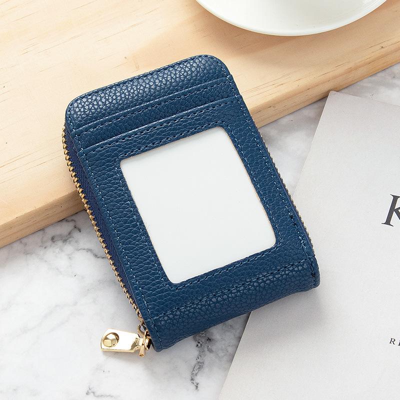 Korean Version New PU Leather Fresh Casual Coin Wallet Fashion Cartoon Men Women Credit Passport Card Bag Christmas Gift