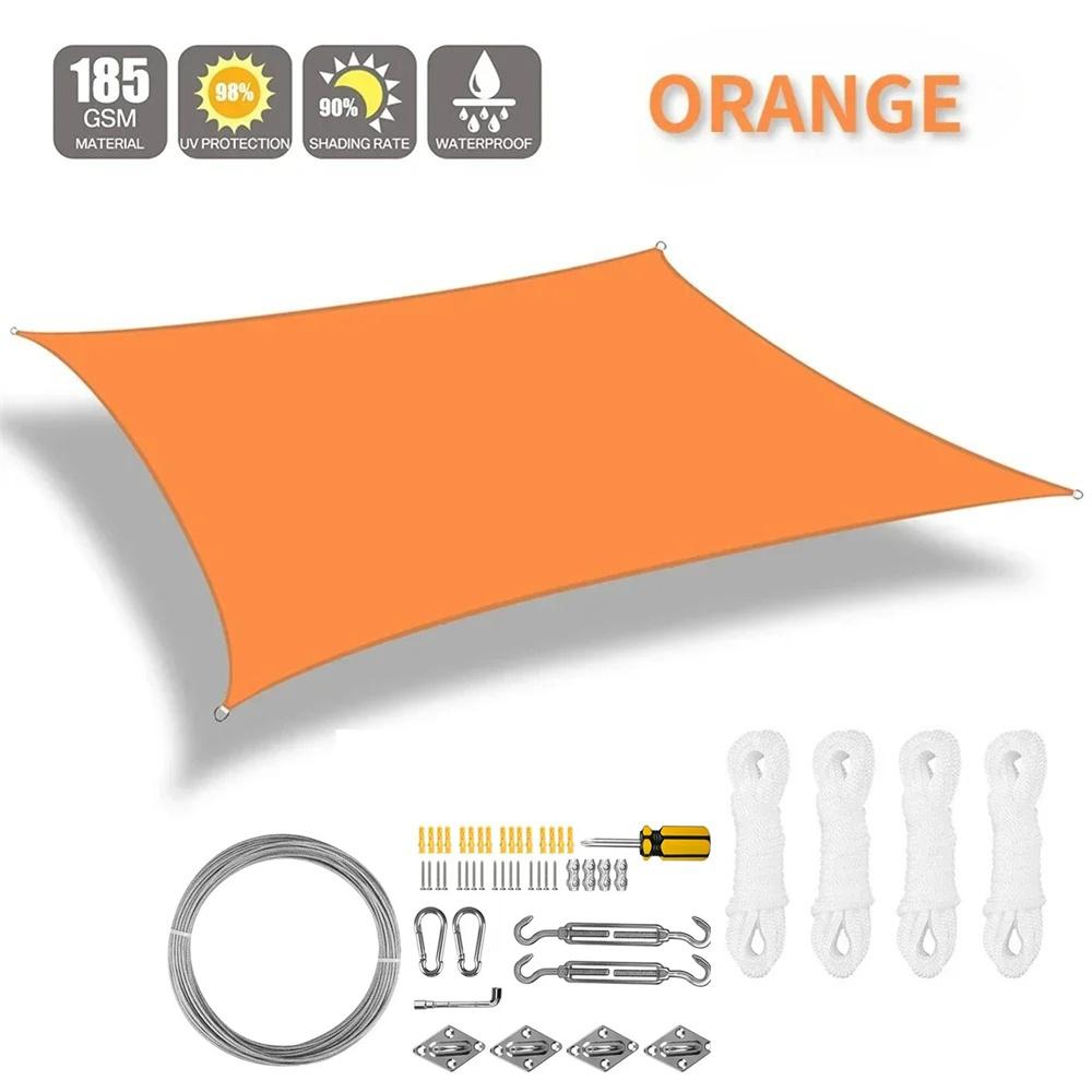 Blok UV Voděodolná Stínící plachta Sluneční přístřešek Stříška Bazén Obdélník Čtverec Markýza Stínění Pro Zahradu Terasu Zahrádku Auto