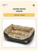 Winter Warm Semi-Enclosed Cat Mat Bed - Machine Washable, Square Pet Nest & Dog Cushion