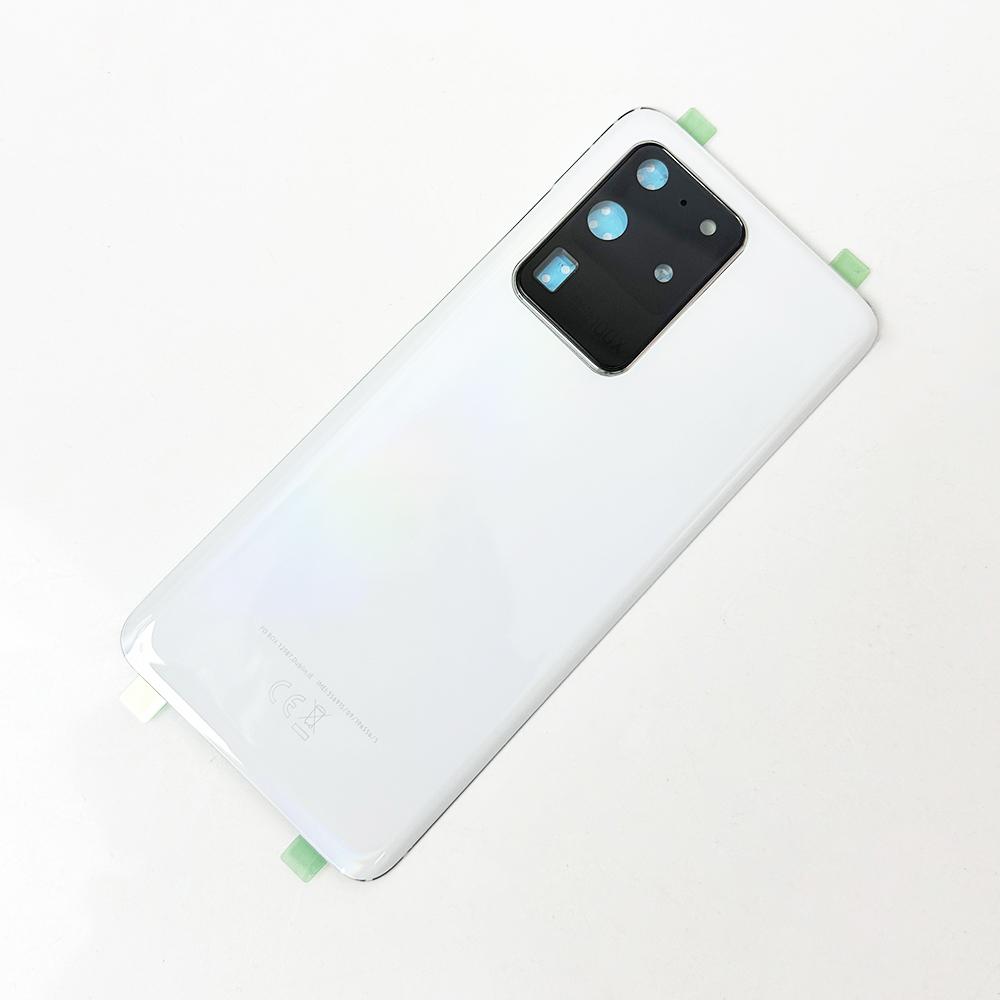 SM-G988 Back Glass Cover For Samsung Galaxy S20 Ultra 5G, Back Door Replacement Battery, Rear Housing Cover + Camera Lens