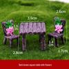 Miniature Park Ornaments: Wooden Stools, Tables, and Succulent Bonsai Accessories for Sand Table Models