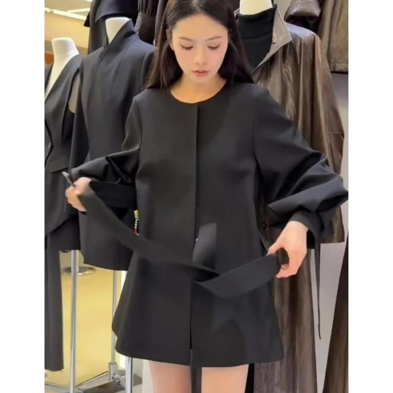 Autumn New Style Great-looking Korean High-end Black Suit Jacket for Women