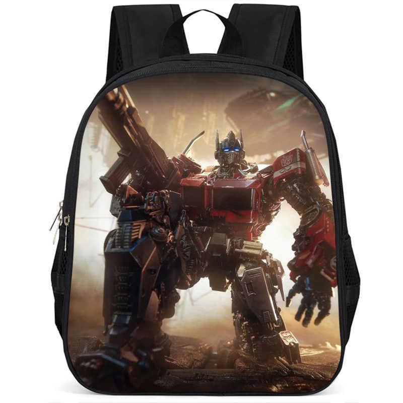 Zaino scolastico leggero in tessuto Oxford ad alta capacità da 15 pollici Transformers