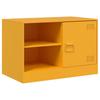 TV Cabinets (2 Pcs) Mustard Yellow 67 X 39 X 44 Cm Steel