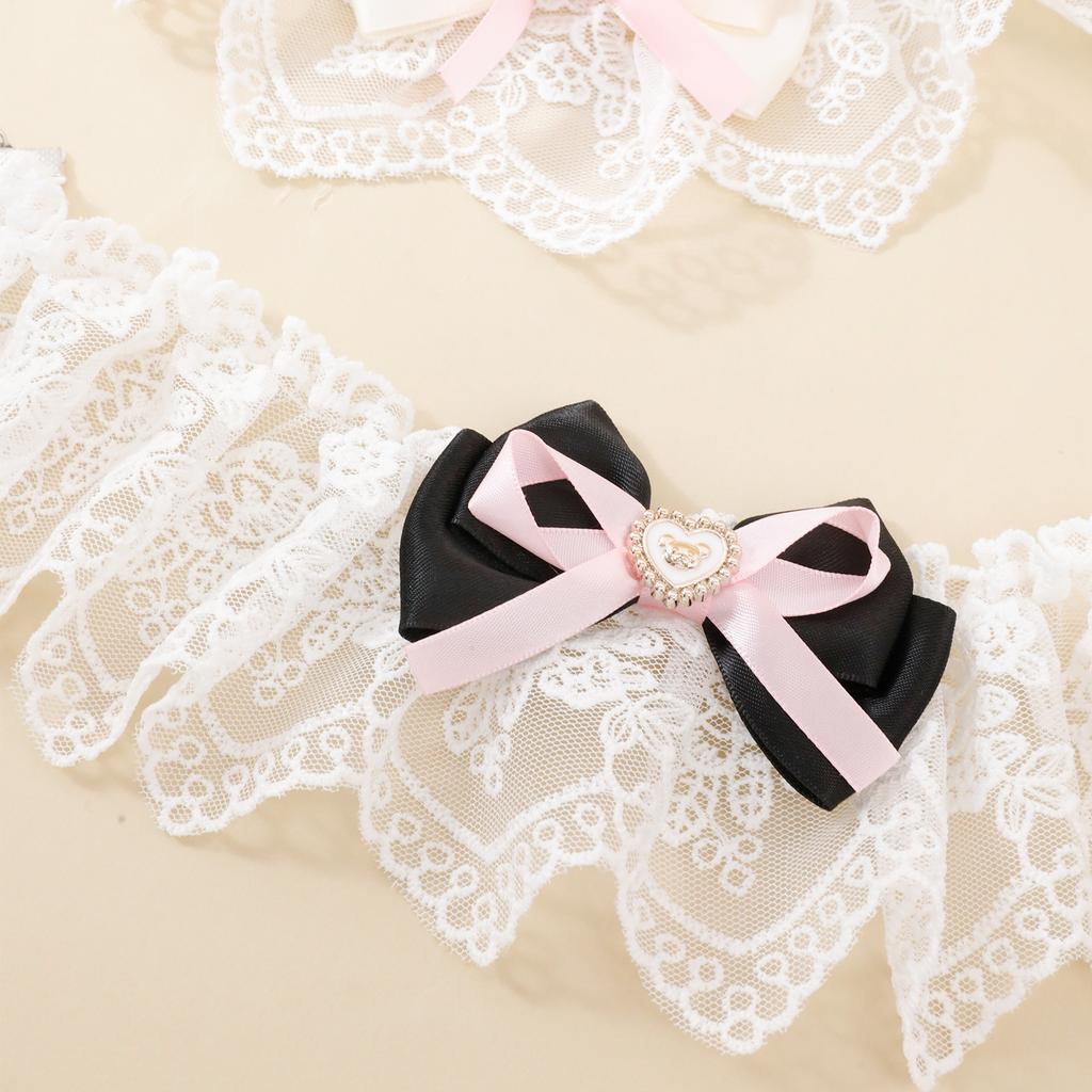 Pet Bib Bag Polyester Love Princess Wind Lace Pet Cat Scarf Dog Scarf Accessories Summer