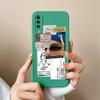 For Samsung Galaxy A50 A50S Phone Case Cartoon Liquid Silicone Full Coverage Anti Drop Shell For Samsung A 50 A50 S Bumper Funda