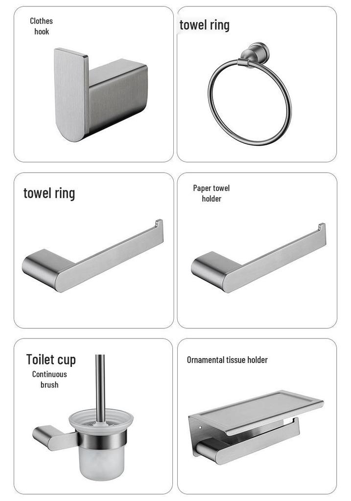 304 Stainless Steel Bathroom Towel & Storage Rack