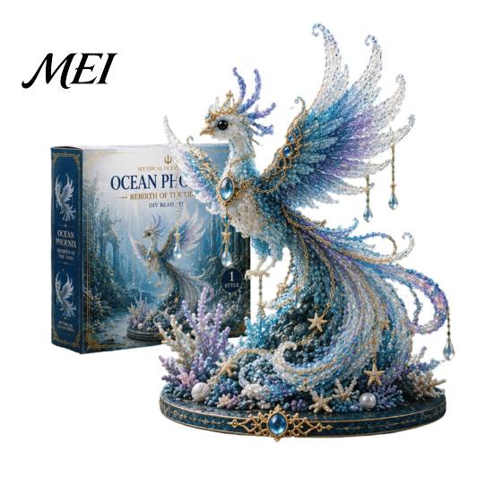DIY Beading Tutorial Kit Mythical Ocean Bead for Beginners, 3D Beaded Animal Making with Instructions, Sea Creatures Beads Unique Designs and Pattern
