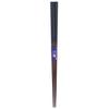 Ishida Made Japan Chopsticks Octagonal Line Wooden (Natural Wood) Lacquered Pointed Ends 23cm Black