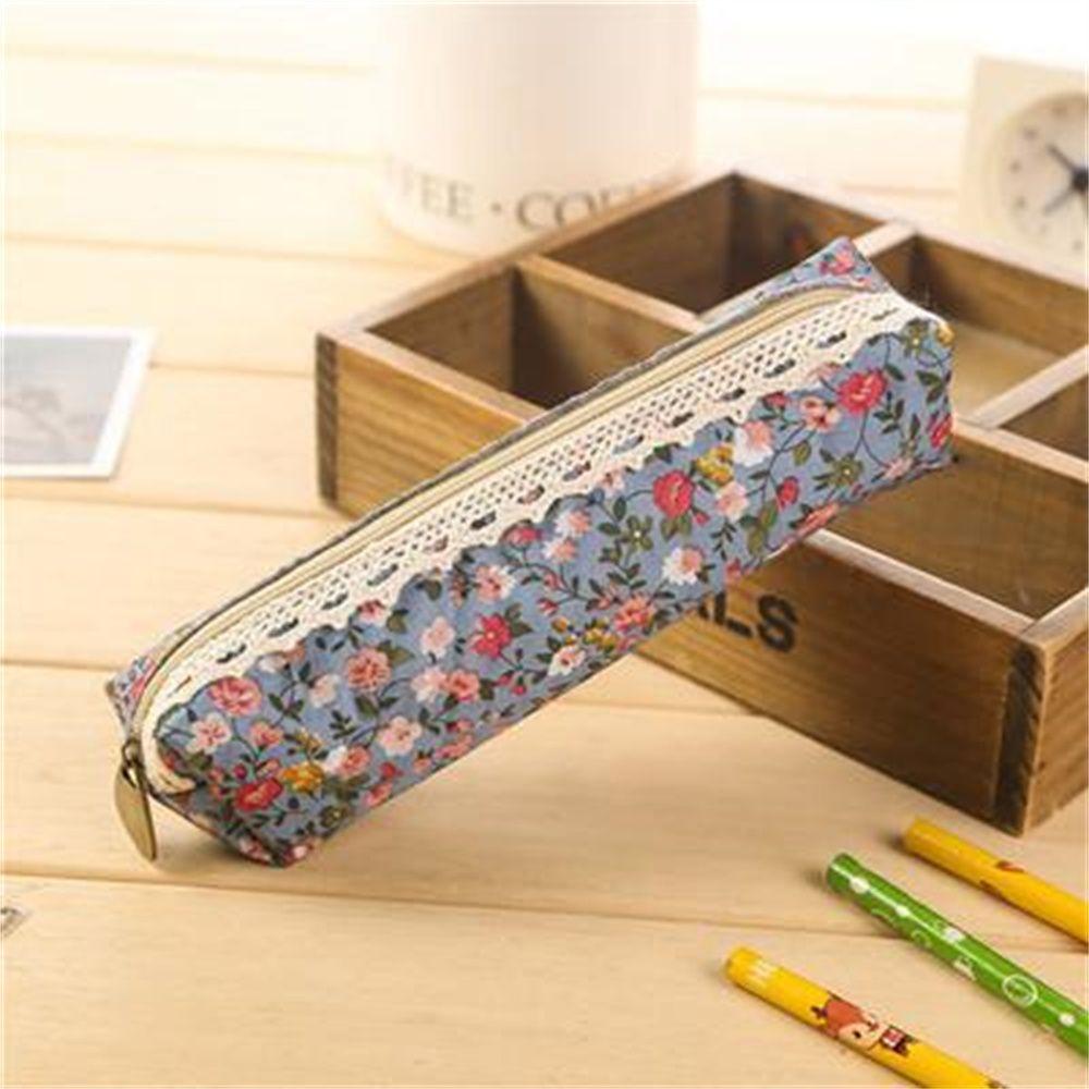 Lace Retro Flower Floral Vintage Makeup Bag Pencil Case Pencil Bag Cosmetic Bag Zipper Pouch